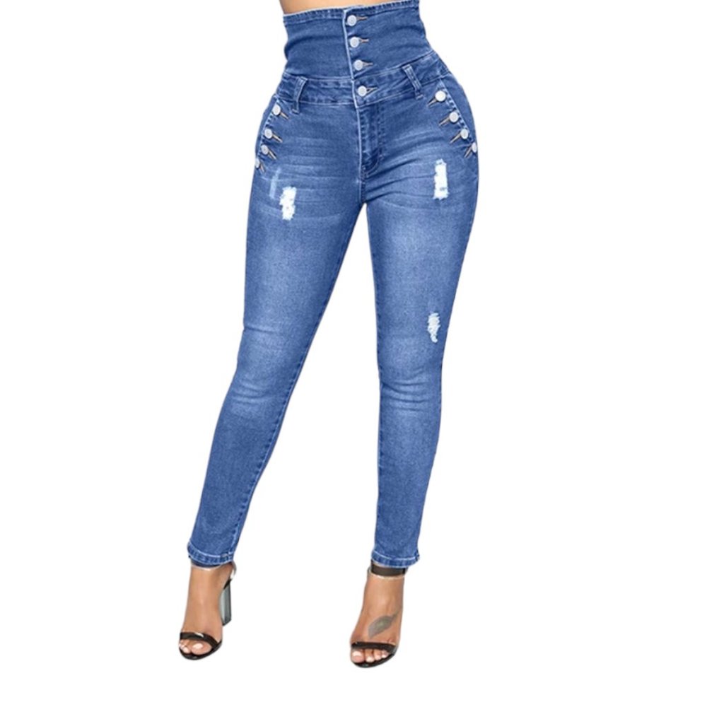 Stretchy Blue Jeans Size: S